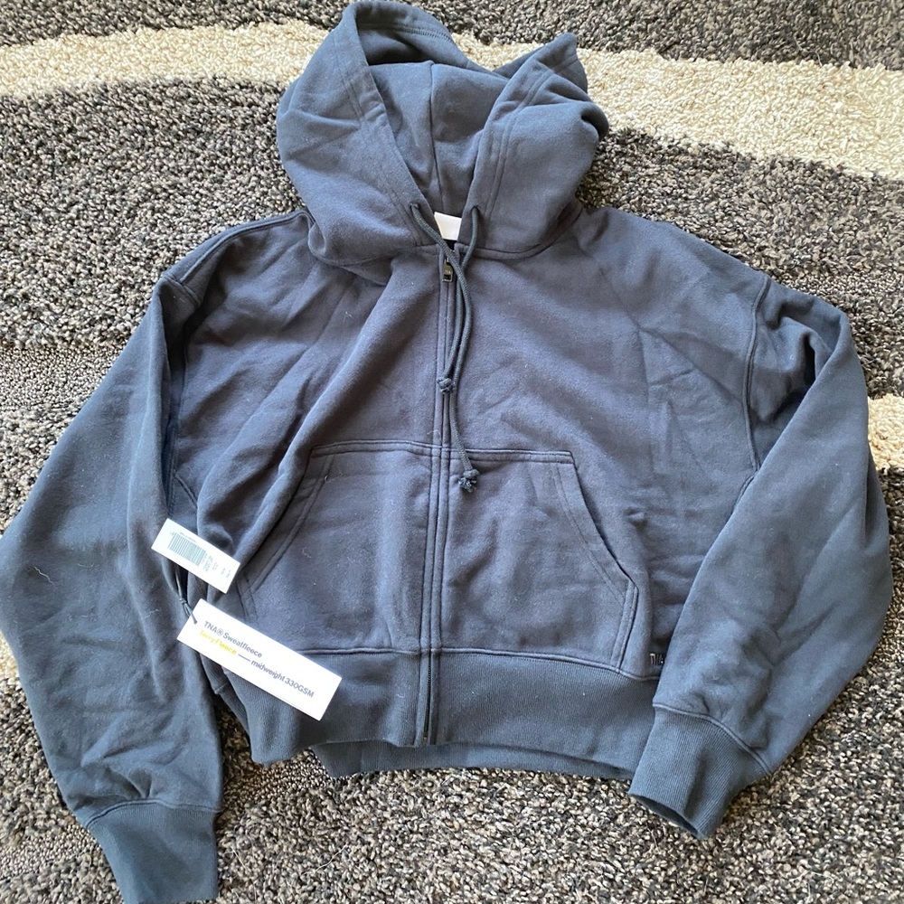 TNA Sweatfleece Terry Fleece Zip Up Hoodie